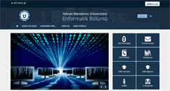 Desktop Screenshot of enformatik.adu.edu.tr