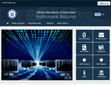 Tablet Screenshot of enformatik.adu.edu.tr