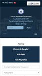 Mobile Screenshot of kutuphane.adu.edu.tr